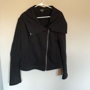 Express cross zip sweatshirt jacket, size L
